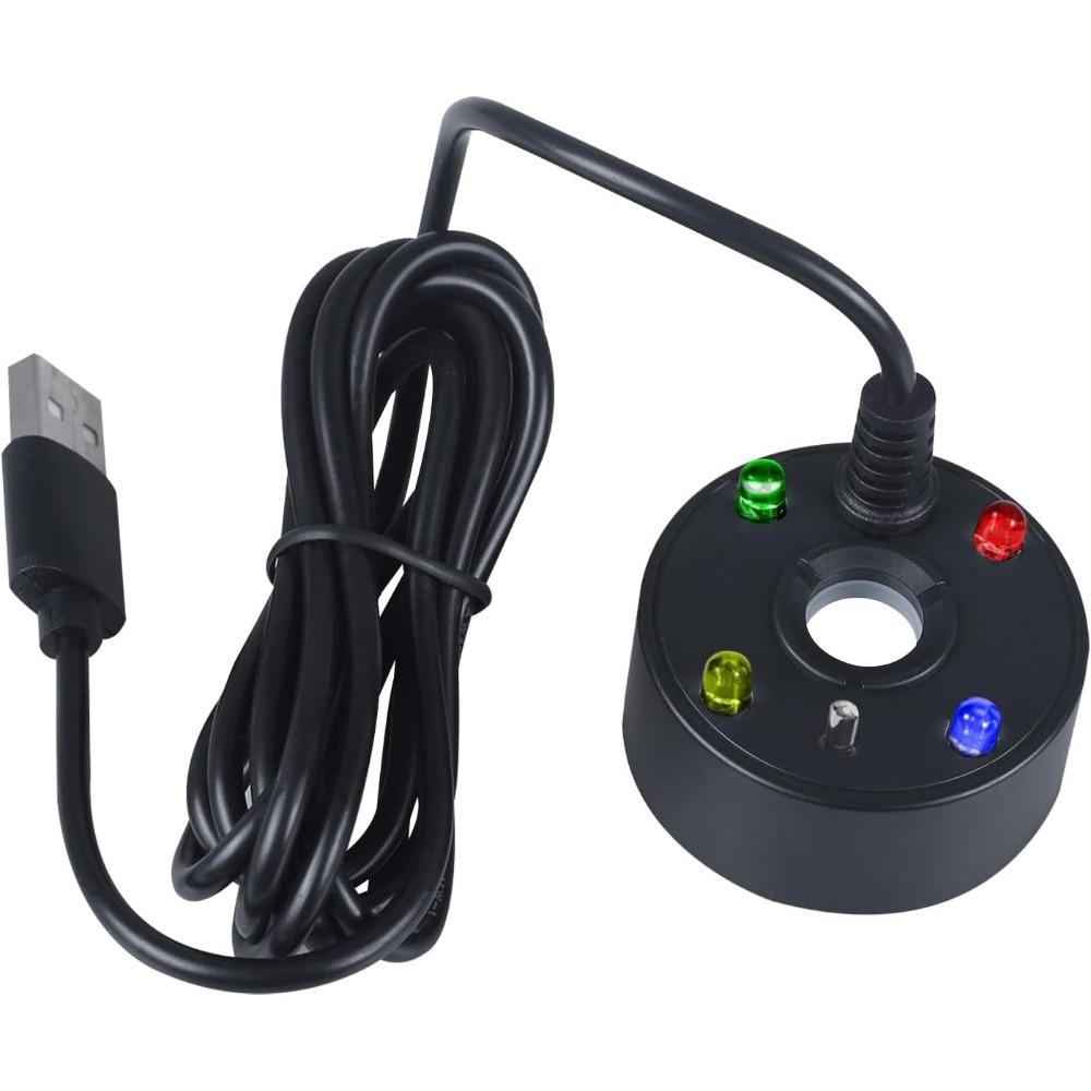 Atomizer, DC 5V Water Fountain Pool Atomizer LED Color-Changing Atomizer, Suitable for Halloween Garden Rockery Courtyard Outdoor