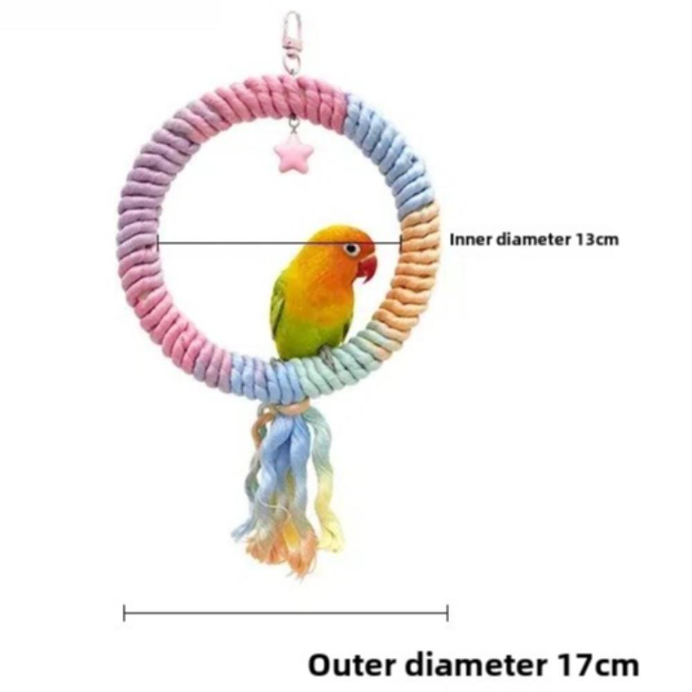 Bendable Paw Grinding Plush Exercise Stand New Pet Bird Training Toy for Parakeet