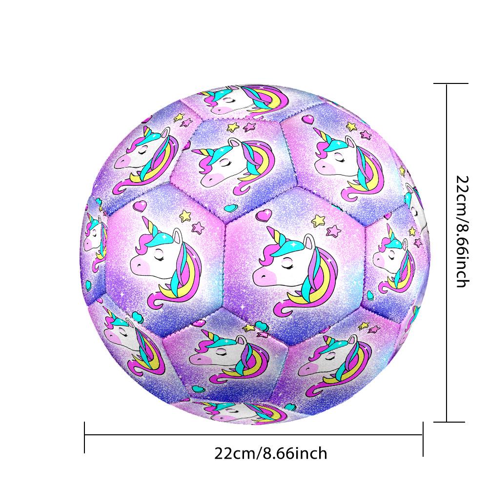 Uni-horse Indoor Soccer Ball Size 5 Colorful All Ages Machine Stitched PVC Competition Ready Durable High-Bounce