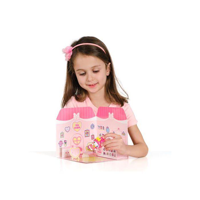 Playset My Melody Tea Room - Comansi - 40+ Stickers - Figurine 6 cm - Violet