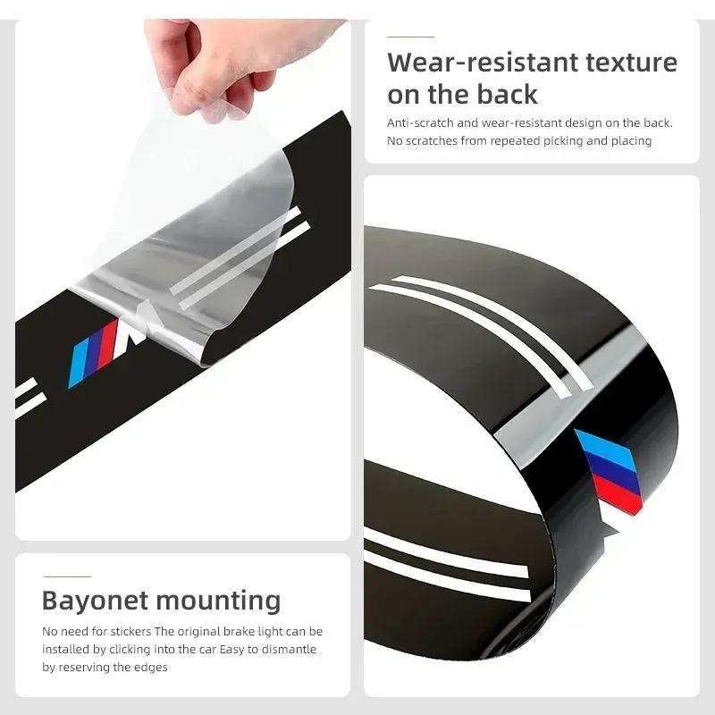 -Car Brake Light Reflective Strips High Mounted Stop Lamp Trim For BMW 5 Series F10 G11 E63 E46 E90 E92 F30 F34 F90 G20 G30 G32