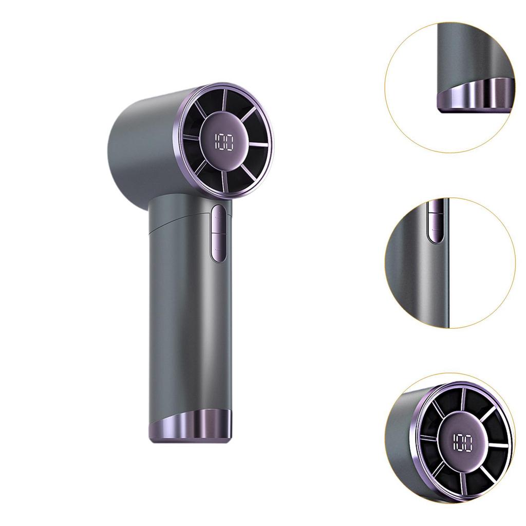 Portable Handheld Fan Camping Fan Type C Rechargeable Hand Held Fan Mini Personal Fan for Desk Fishing Camping Traveling Summer