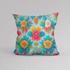 Luxury Home Decoration Cushion Cover Office Sofa Cushion Cover Small Fresh Cartoon Floral Pattern Printed Pillow Cover