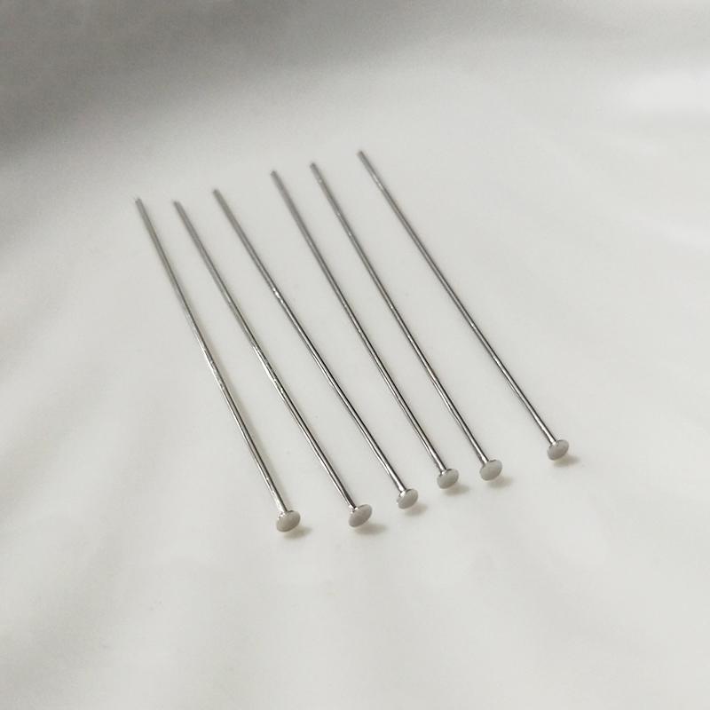 Multi Sizes Rhodium Plated Eye Pins/Ball Head /Flat Head Pins Wholesale,High Quality DIY Jewelry Making Findings Accessories