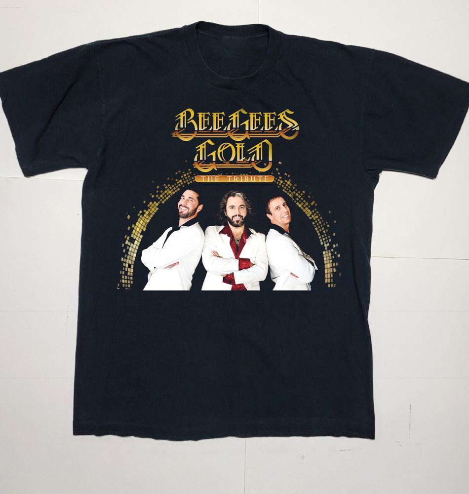 Bee Gees Band Gold Tour Black Tee Unisex T-Shirt All Size SB051 Unisex T-Shirt M
