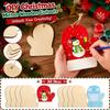 Weihnachtsförmiges Holz zum Selberbemalen, Feiertags-Holzformen, Holz
