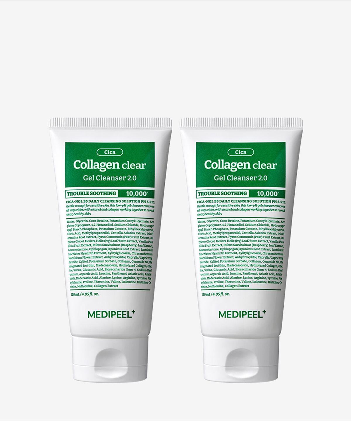 Green Cica Collagen Clear Gel Cleanser 2.0 Set 120ml x 2ea
