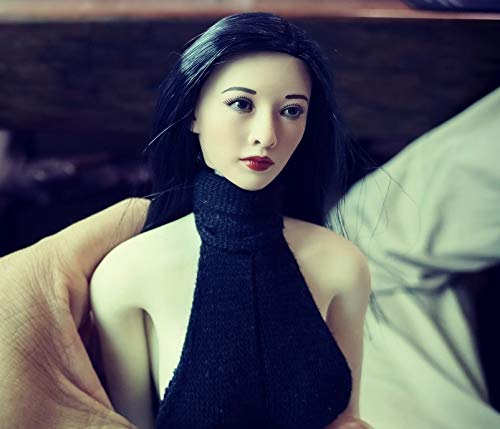 Scale Female College Student Style Asian Beauty Female Head for Action Figures and Clothes Not [TOYBARJAPAN] 1/6 (body Included)