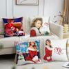 Singer M-Mariah Carey Merry Christmas Pillow Case Living Room Sofa Cushion Cover Suitable For Home Bedroom Room Decoration