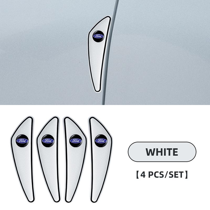 4pcs Car Door Anti-collision Bumper Strip Trim Protector Stickers For Ford Mondeo MK1 MK2 MK3 MK4 MK5