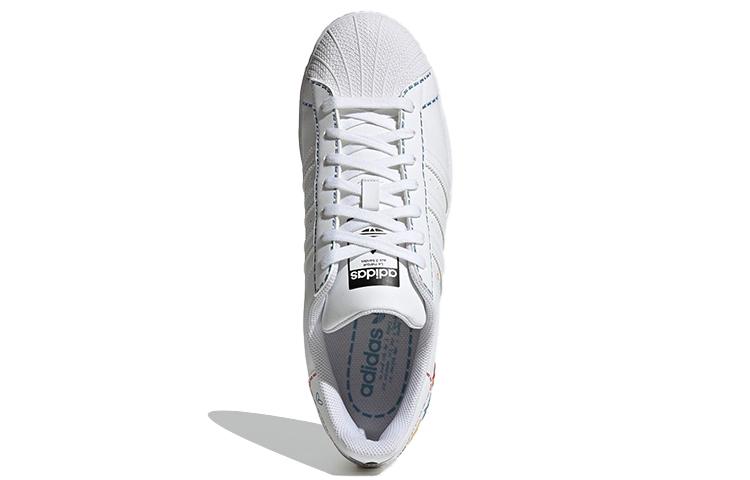 Unisex Sneakers Adidas Originals Superstar Shoes 'White Blue Yellow'