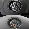 Für VOLKSWAGEN VW Auto Lenkrad Auto Emblem Aufkleber Zubehör Für Volkswagen VW R-line GTI R Polo Golf Touareg Passat Mag