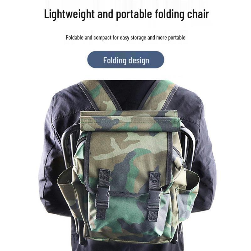 Portable Outdoor Folding Chair & Mountaineering Backpack