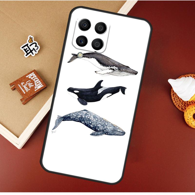 Shark and Killer Whale Case For Samsung Galaxy M51 M31 M21 M11 M16 M36 M56 M53 M12 M32 M52 M15 M35 M55 M14 M34 M54