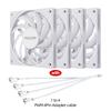 Teucer UT-12015 Ultrathin 15mm Thinckness 12cm Chassis Fan 12V/4Pin PWM FBD Bearing PC Case Cooling Ventilator 1-10pcs with Hub