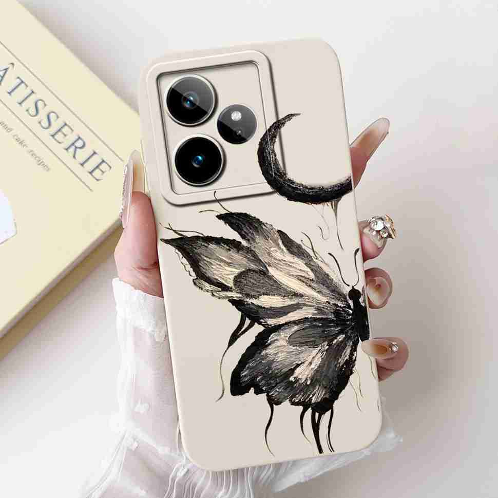 For Realme GT 7 5G 6.78" Case RMX5061 Cartoon Panda New Flower Collection Soft Silicon Cover For Oppo Realme GT7 5G Phone Shell