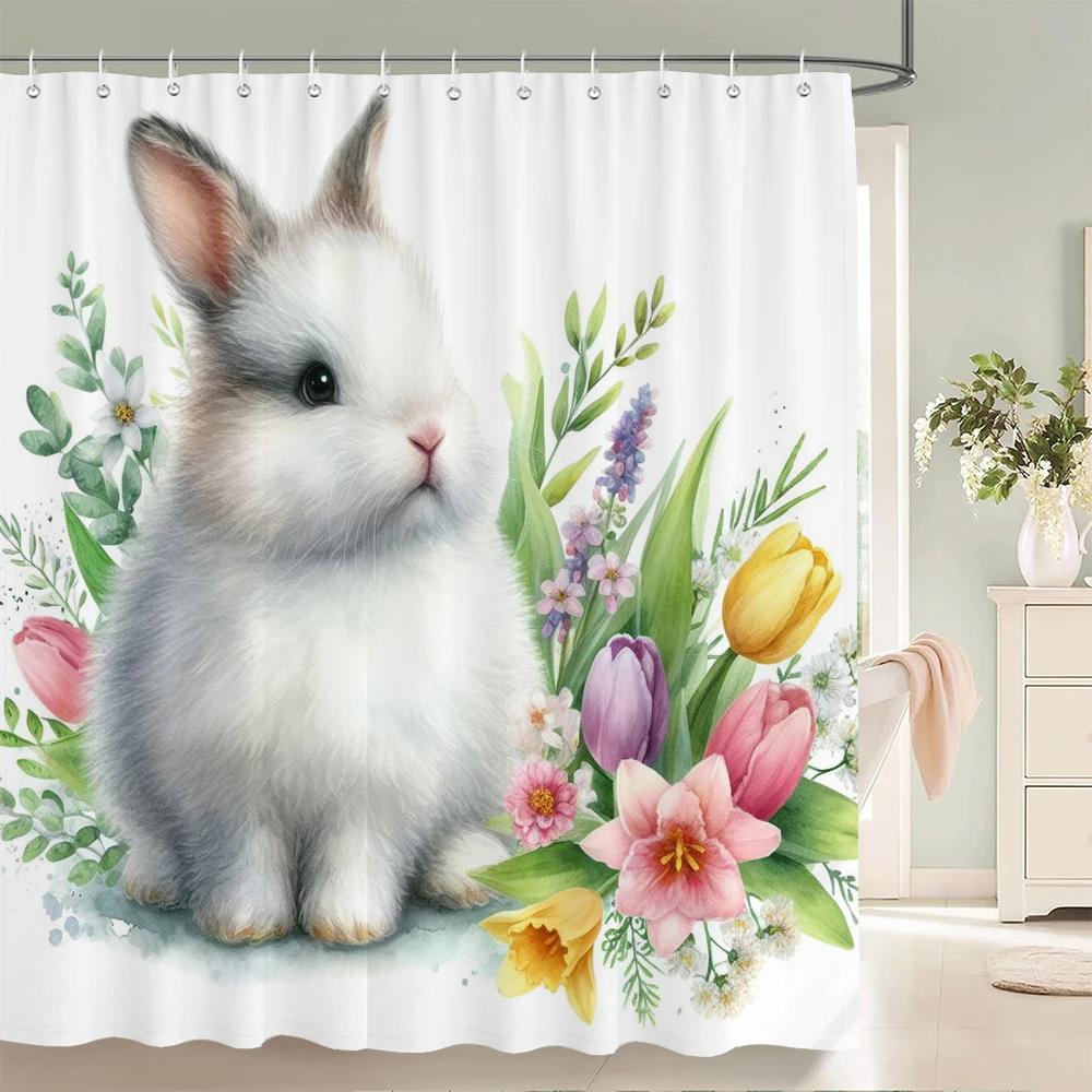 Green Frog Cute Shower Curtain Bathroom Funny Cartoon Waterproof Bath Curtain Polyester Fabric Dafield Bath Screen With 12 Hooks