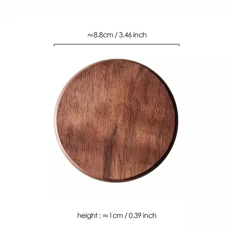 1 STÜCK Massivholz Untersetzer Runde Buche Holz Tassenmatte Langlebig Hitzebeständig Tee Kaffee Holz Tassenunterlage Tischsets 88cm/346in