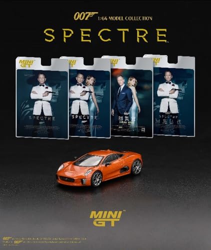 MINI GT 1/64 Jaguar C-X75 "Spectre" (2015) English Edition Package, Finished Model MGT00903-007E
