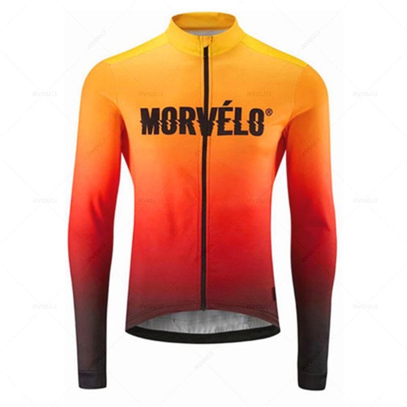 

Asia 3XL (EU XXL)Morvelo Autumn Jersey Set Men Long Sleeve Bike Clothing Uniform Maillot Ropa De Ciclismo Sports Bicycle Bib Pants XS