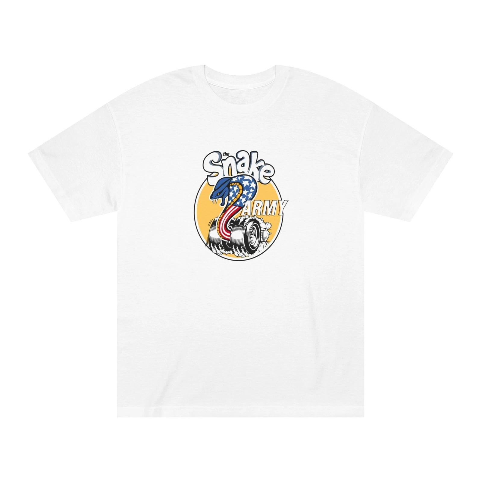 Vintage Drag Racing Snake Army graphic tee | Funny Car Top Fuel Dragster T-Shirt S