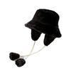 YOUHA Fluffy Bucket Hat with Detachable Cold Smaller Perfect for Fall and and As a Gift Women's Earmuffs, 2-Way Design, Foldable, Warm, Protection,