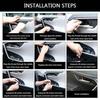 LED Blue Inner Door Bowl Ambient Light Frame For Toyota RAV4 2019-2024, Handle Armrest Atmosphere Lighting