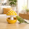 Corrosion Resistant Bird Feeder Resin Mushroom Feeder Spill Proof No Mess Cage