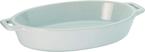 Staub  Oval Dish, White, 23cm  Ceramic Gratin Dish, Oven and Microwave Safe [Official Japanese Product] Dish 40508-603
