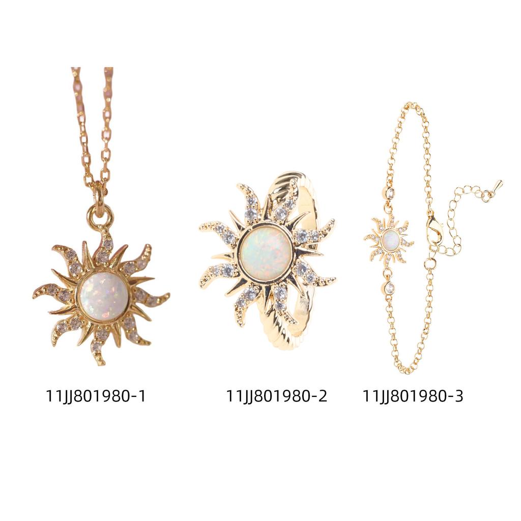 Elegant Dalmatian Stone Accessory Contemporary Pendant Necklace/Rings/Bracelet Featuring Dalmatian Stone for Women