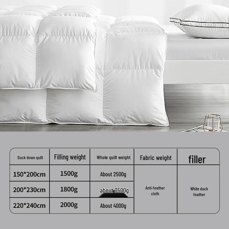 White Duck Feather Duvet