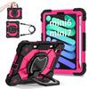 For Apple iPad Mini (2024) 360° Rotating Grip Heavy Duty Protection Stand TPU+PC 3in1 Anti-knock Shockproof Tablets PC Case