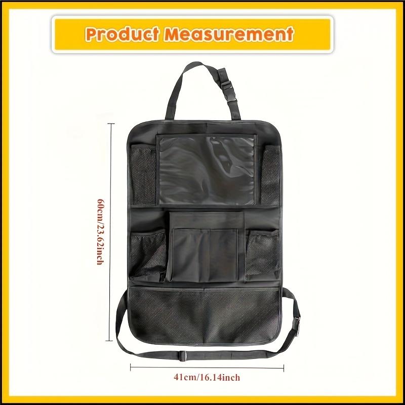 Car Seat Organizer Multifunctional Oxford Fabric Car Back Multi Pocket Storage Bag with Tablet Holder Protector for Kids