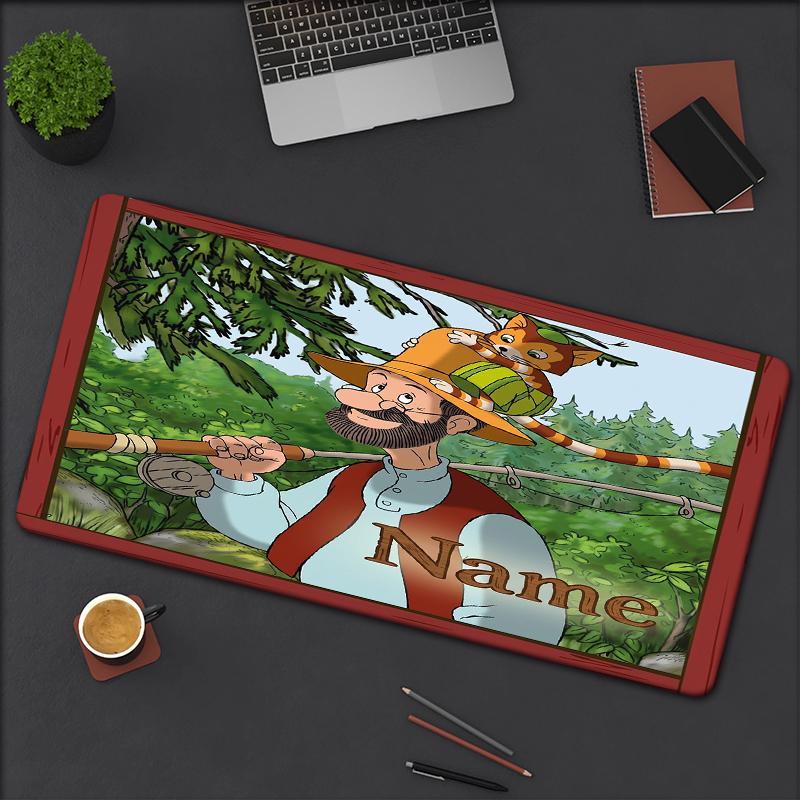 Custom Name Pettson Findus Theme Mouse Pad Non Slip Rubber Base Multifunctional Office Home Decor Perfect For Workspace Personalization