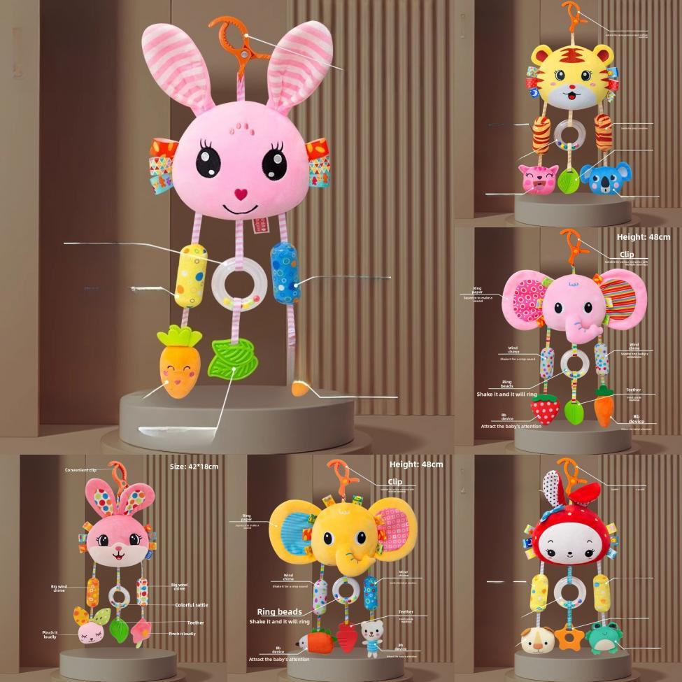 Baby Bedroom Baby Mobile With Plush Monkey Wind Chime For Crib Decor
