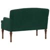 Loveseat with Button Tufting Dark Green 111 x 65 x 79 cm Velvet