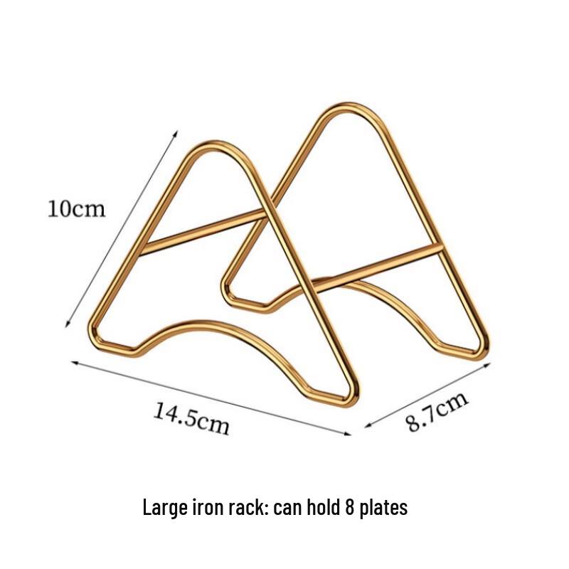 Yangge Gold-Rimmed Multipurpose Snack Plates & Racks