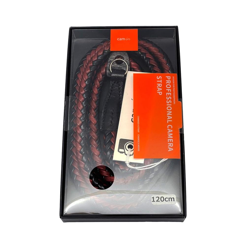 Camin Camera Red LCS-042319 Strap, 120cm, Black/Wine