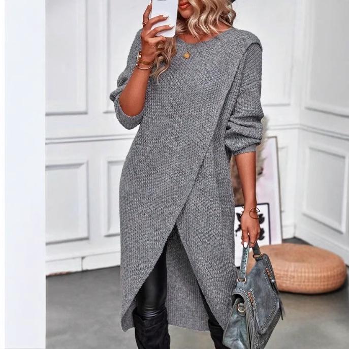 

Women s Knit Long Dress Coat Medium хакі