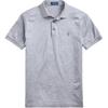 Polo Custom Slim Fit Plain Knit Polo Shirt Men Tops Gray 710790035-001