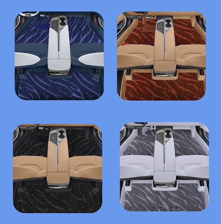 Jihu Alphard T5 Full-Coverage Odorless Leather Floor Mats for Interior Protection