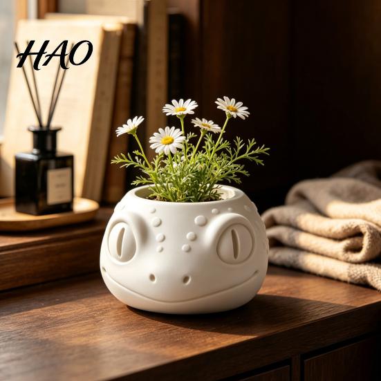 Lizard Planter Lizard-Shaped Planter, 3D Printed Cute Animal Flower Pot, Small Plant Decor Desk Container for Indoor Bookshelf, Desktop, Home Creative