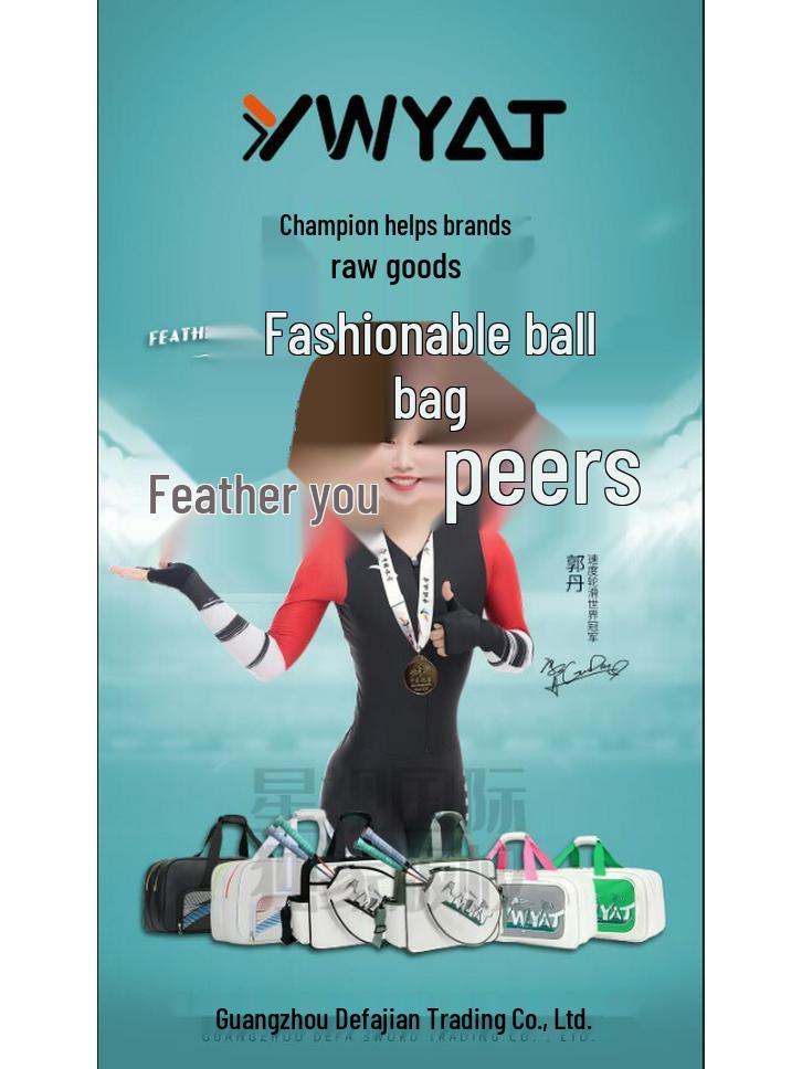 2020 Korean Style Badminton Backpack, Double/Single Shoulder, Holds 3 Rackets, Unisex, Student Edition.