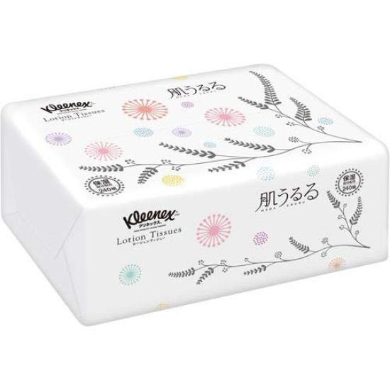 Nippon Paper Crecia Kleenex Hada Ururu Soft Pack 240 packs x 3 White