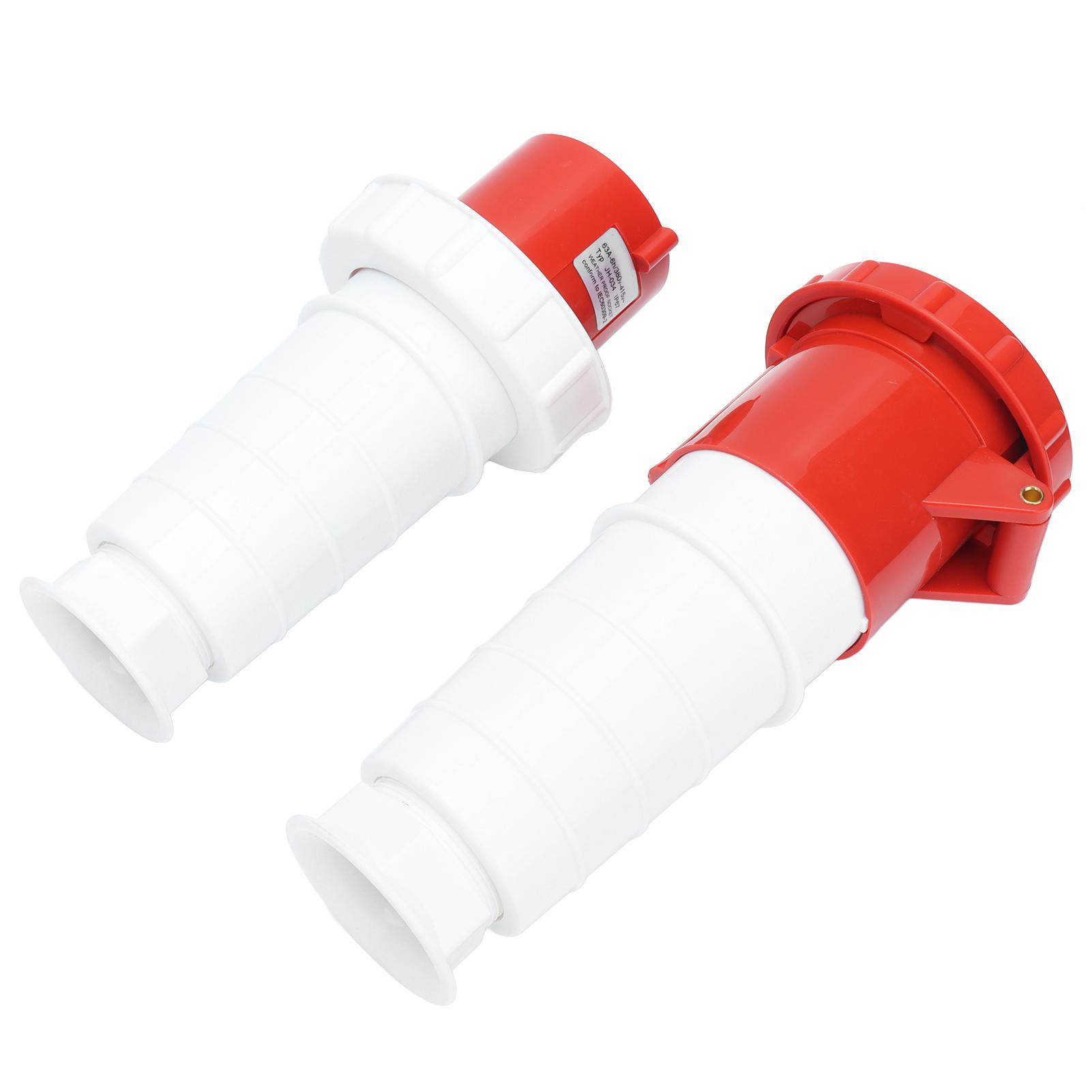 

Industrial Plug Socket 3 Phase 4 Pin IP67 Waterproof Aviation Connector 380V415V 63A 3P+E