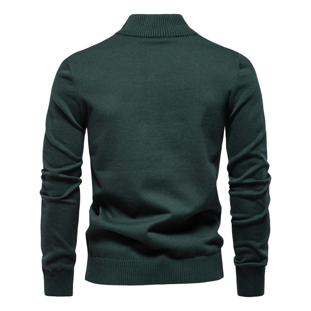 Gant Høst/Vinter Brodert Ny Stor Herregenser Halv Glidelås Strikket Genser Casual Stripet Herretopp
