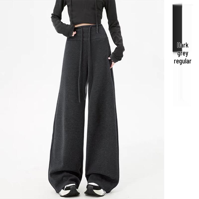 Dual-Length Maternity Pants: Slim Straight-Leg & Wide-Leg Cashmere Blend L
