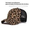 Unisex Vintage Leopard Print Baseball Caps Adjustable Sun Visor Baseball Hats With Breathable Mesh Sports Cap Outdoor Activities