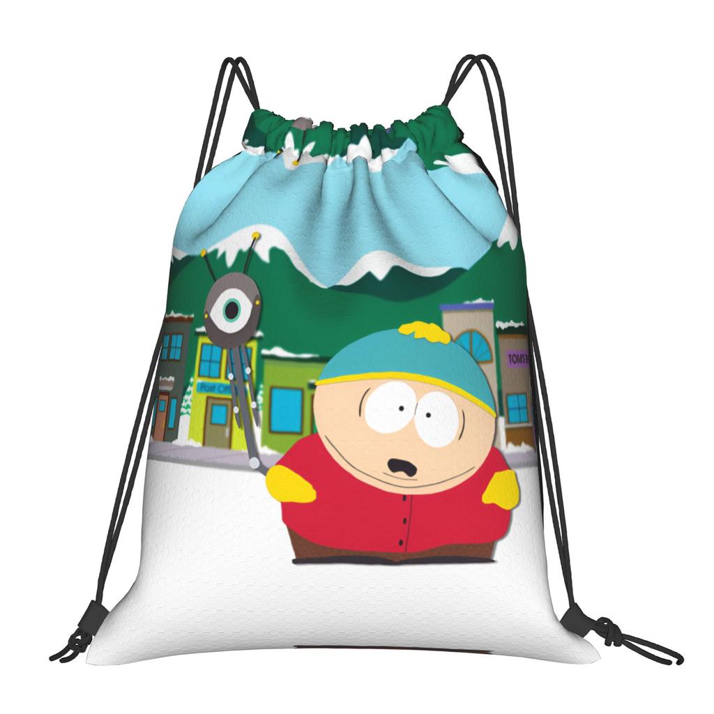 Custom Southes Anime Erics Drawstring Bag for Training Yoga Backpacks Women Men Cartoon Sports Gym Sackpack