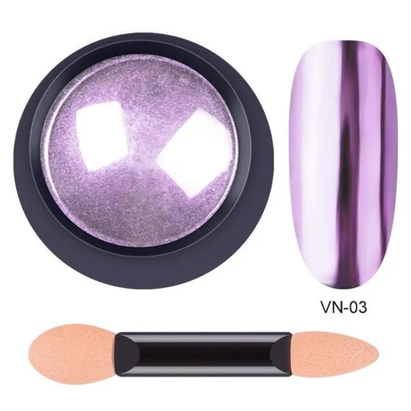 12 barev Nail Art Glitter Pigment Pudr Chrom Mirror Glitter Pigment Pudr na zdobení nehtů Manikúra Flashing Nail Art Dekorace